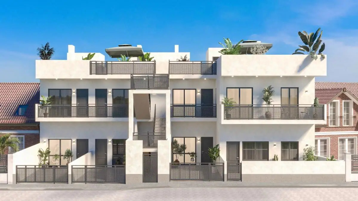Moderne nieuwbouwappartementen met ruime balkons en dakterras in Hondón de las Nieves.