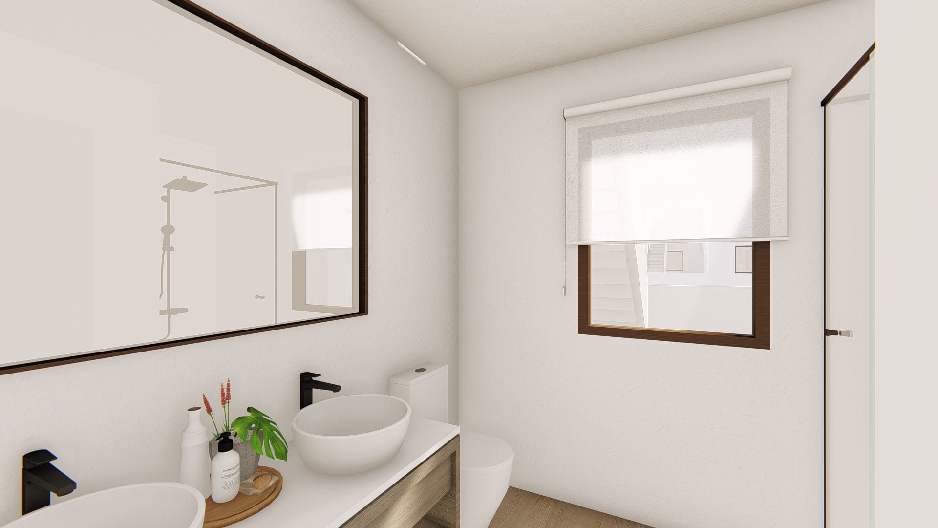 Modern herenhuis met lichte badkamer en raam in San Javier.