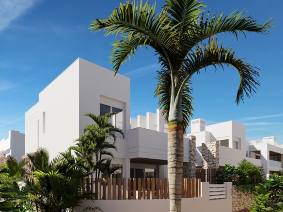 Luxe strandhuis met tuin en palmbomen in San Juan de los Terreros.