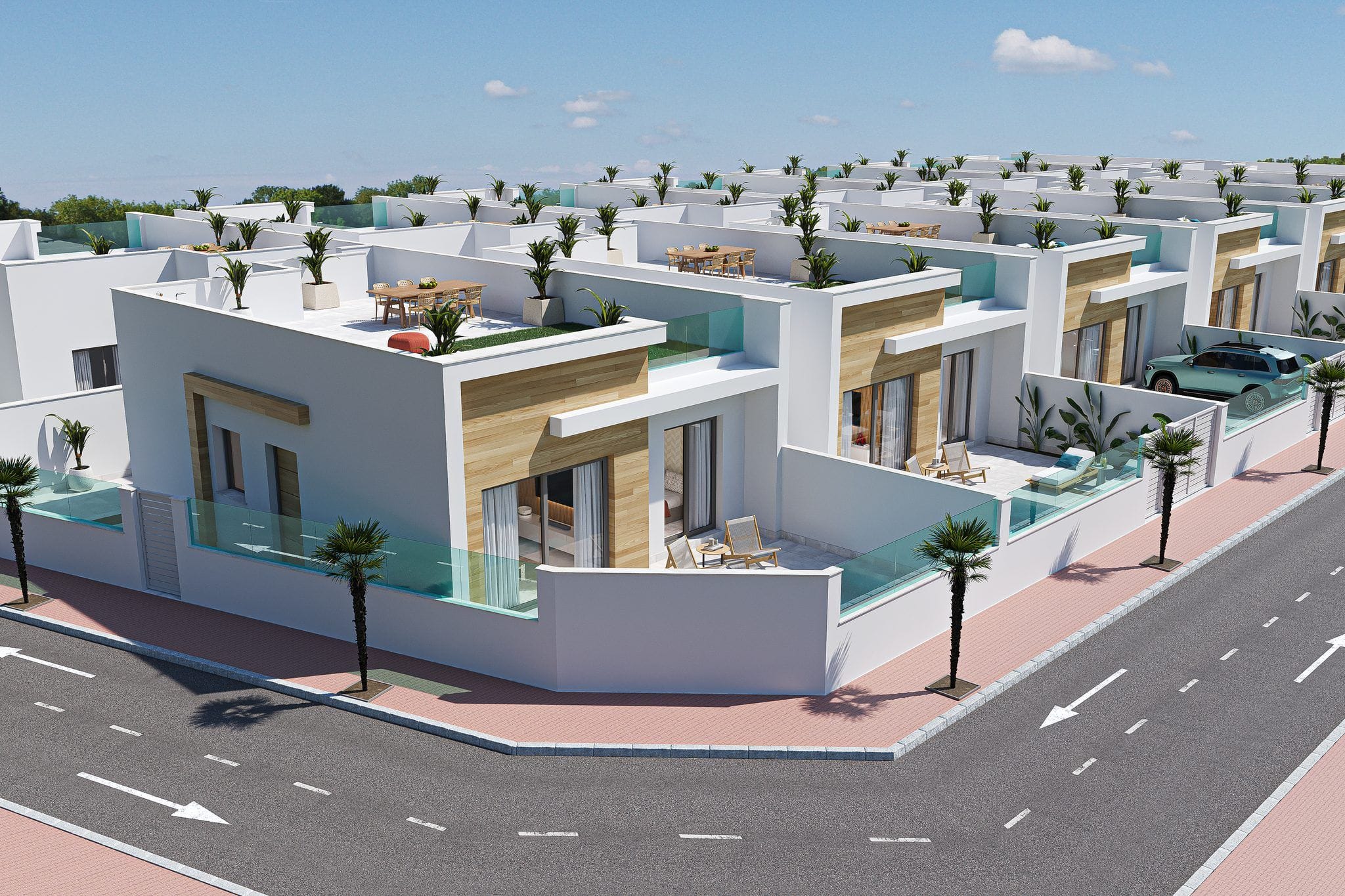 Luxe moderne villa in Torre Pacheco met privézwembad en tuin.