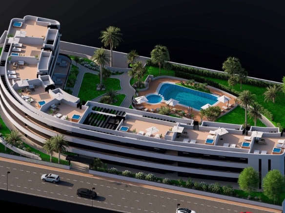 Appartementen op Serena Golf met zwembad en groene tuinen.