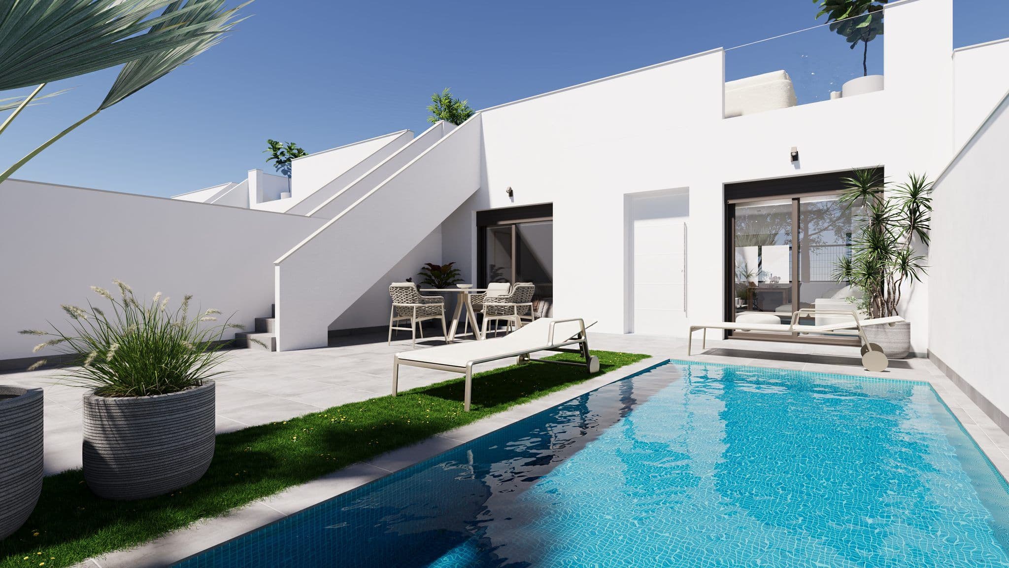 Villa met zwembad en modern terras in Roldán, Murcia. Perfect voor ontspanning en buitenleven.
