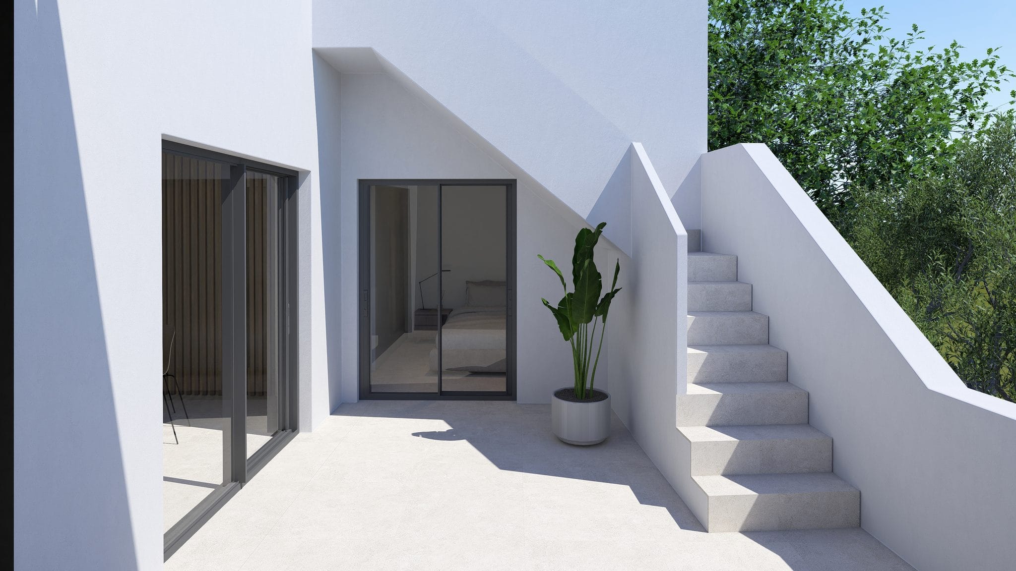 Luxe nieuwbouwvilla met terras en tuin in Roldán, Spanje.