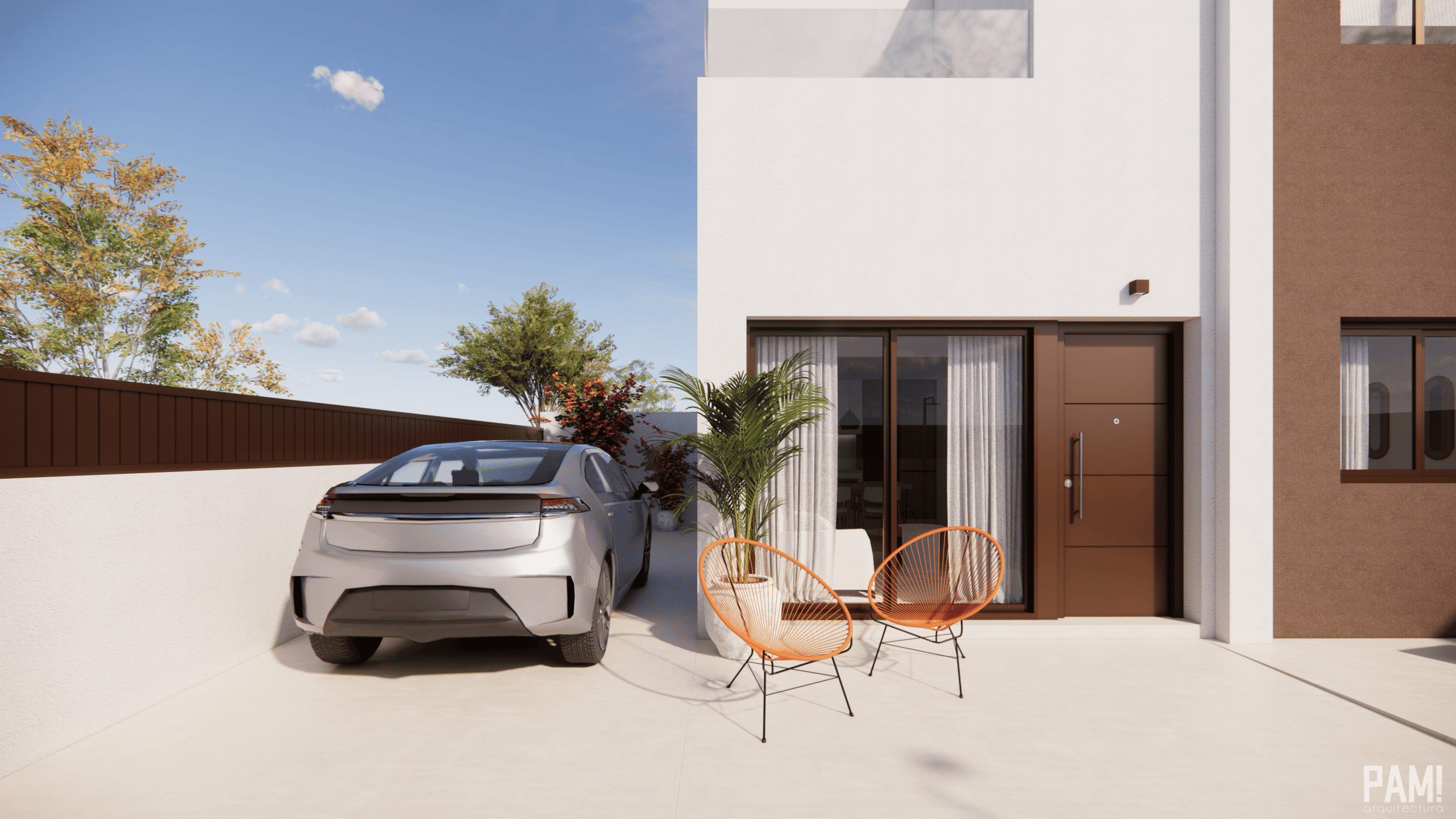 Moderne woning met parkeerplaats en zitje in Pilar de la Horadada.