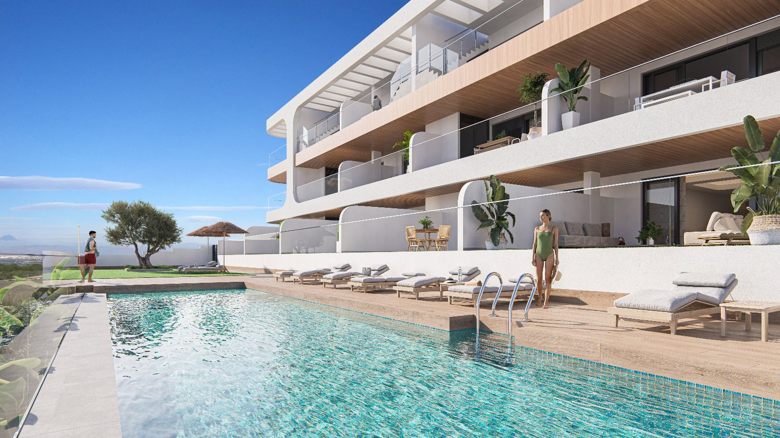 Appartementen in Benijófar met gemeenschappelijk zwembad en terras.