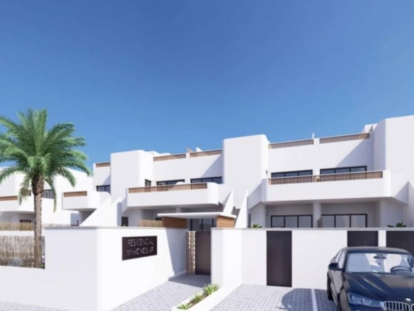 Appartementen met moderne architectuur en ruime terrassen.